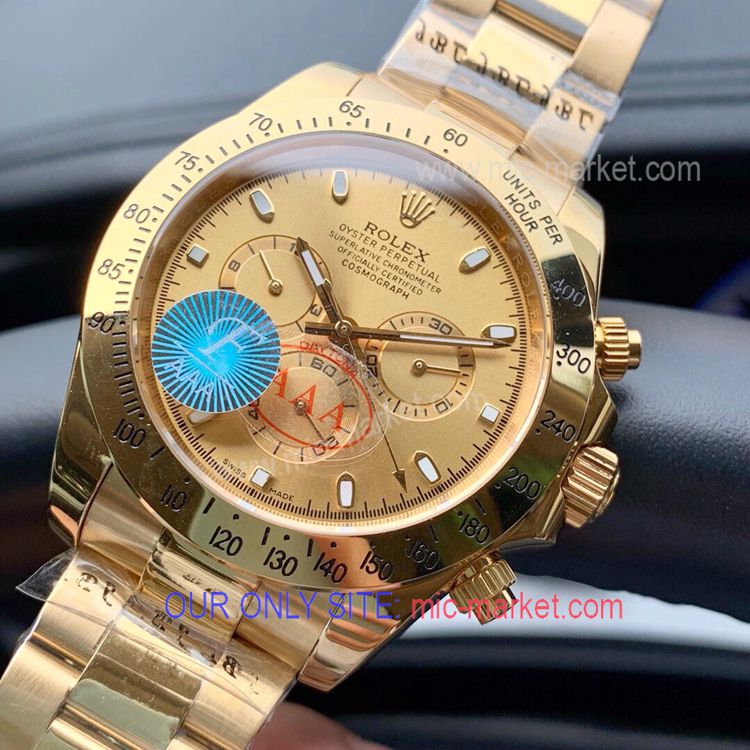 All Gold Rolex Daytona 43mm Watch - High Quality Rolex Watch All Gold Rolex Daytona 43mm Watch - High Quality Rolex Watch